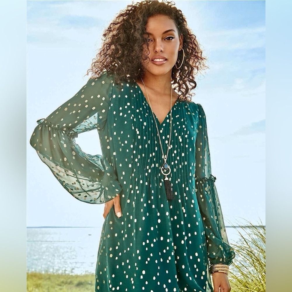 Lilly Pulitzer Green Long Sleeve Dress